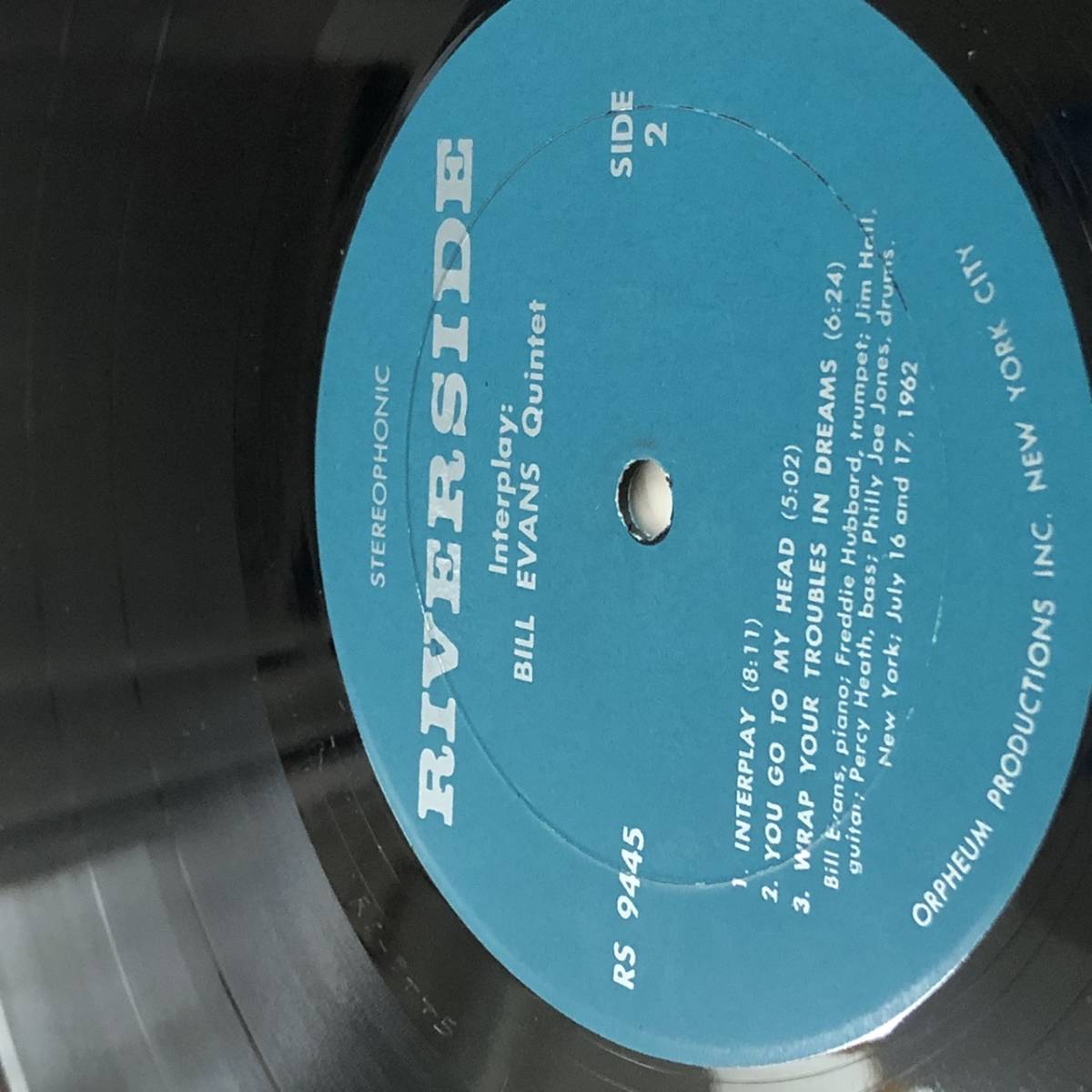 BILL EVANS ビル・エバンス「INTERPLAY」「EVERYBODY DIGGS」ORPHEUM盤　LPレコード2枚セット_画像5
