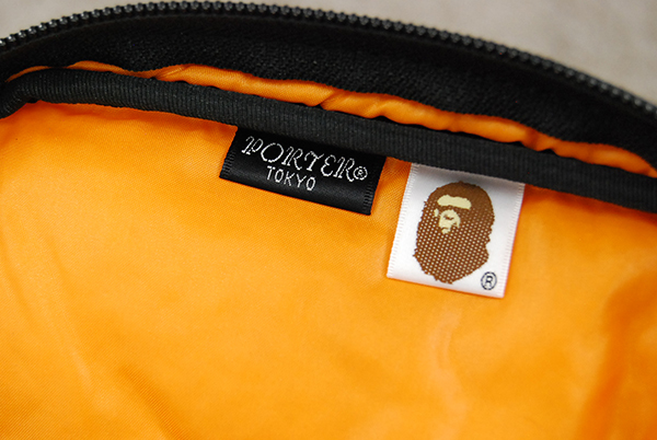 希少！海外限定 美品 エイプ A BATHING APE×ポーターPORTER「TANKER