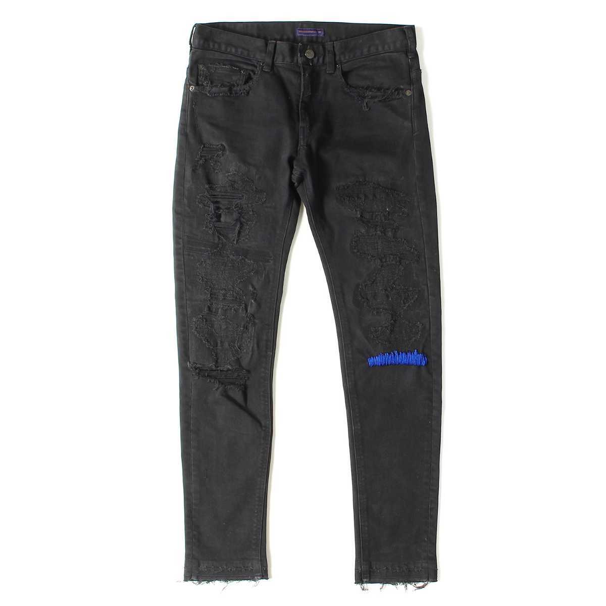 UNDERCOVER 16SS 復刻68デニム ダメージデニム ブラック スキニー