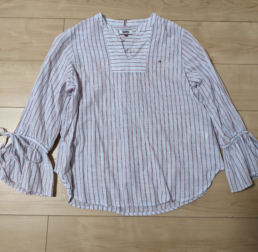 Tommy　JEANS　シャツ 7部袖　ブラウス　トップス