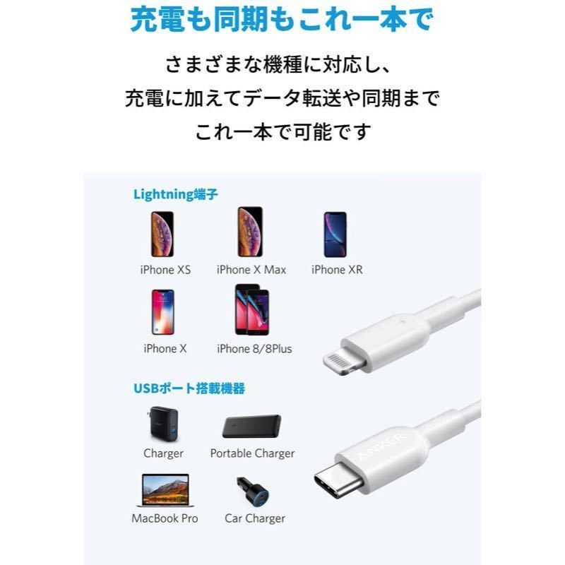 4本セット2021 USB-C ＆ ライトニング ケーブル 1m 2m PD対応 iPhone 12 / 12 Pro / 11 / SE(第2世代) 各種対応 TypeC-iPhone MFi認証済み