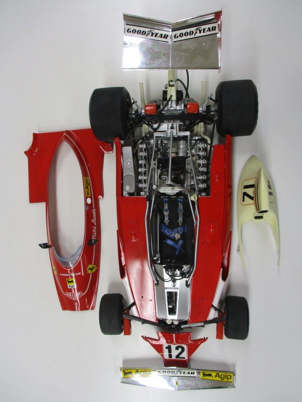 #k11【梱100】タミヤ Ferrari フェラーリ 312T 1/12 ビッグスケール 完成品 プラモデル_画像6
