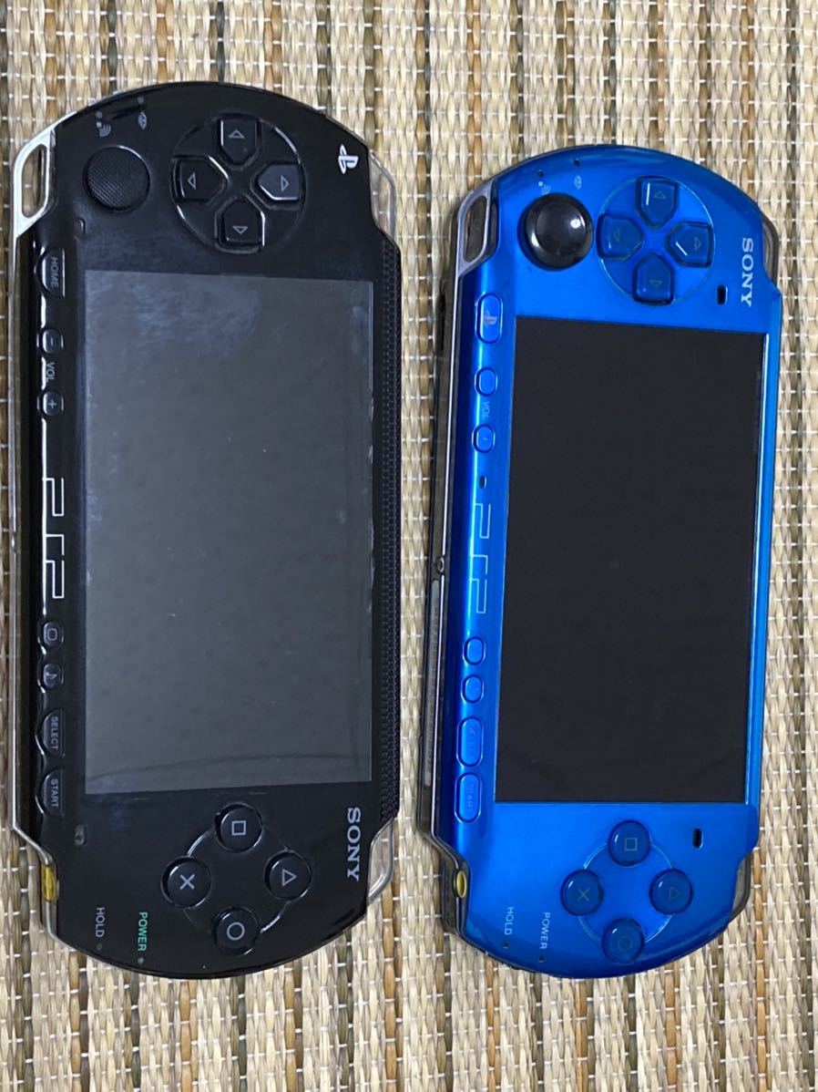 ジャンク】SONY PlayStation Portable PSP-1000 PSP-3000 2台 ソフト