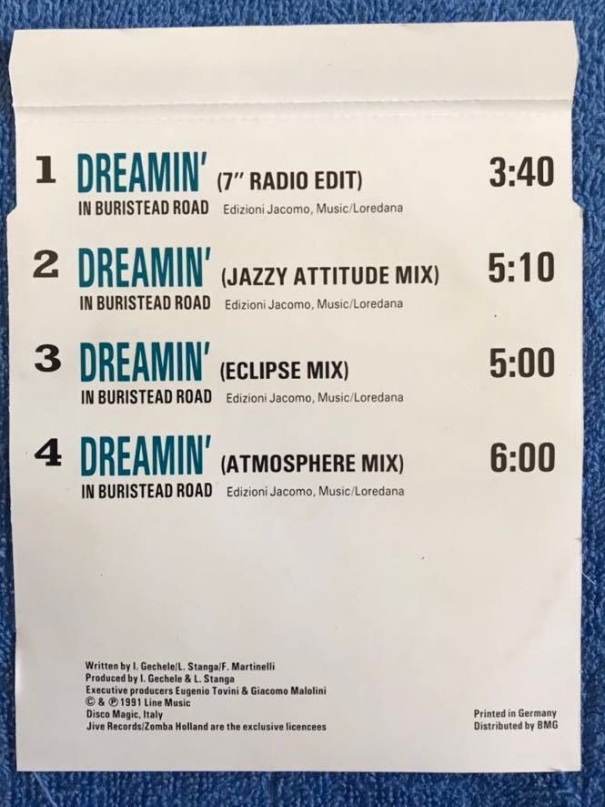 X-Sample - Dreamin’ In Buristead Road マキシシングルCD オリジナルオランダ盤 オシャレ系 イタロハウス ディスコ_画像3