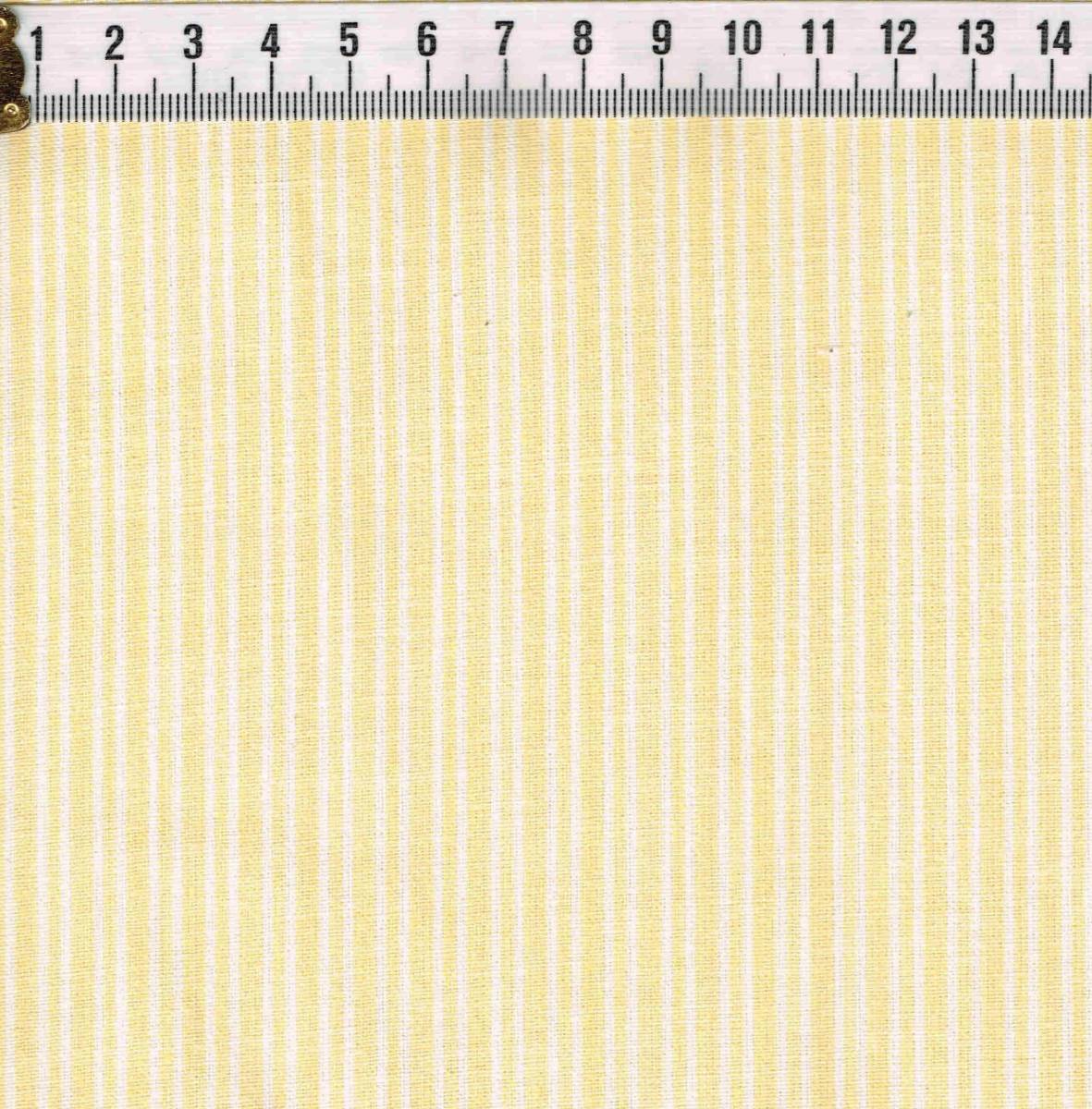 *USA хлопок 30\'s переиздание рисунок полоса желтый белый размер примерно 50cm×110cm u-0205