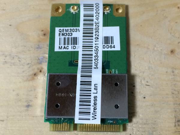A3683)Acer Aspire 5536-C3対応無線LAN カード 中古動作品