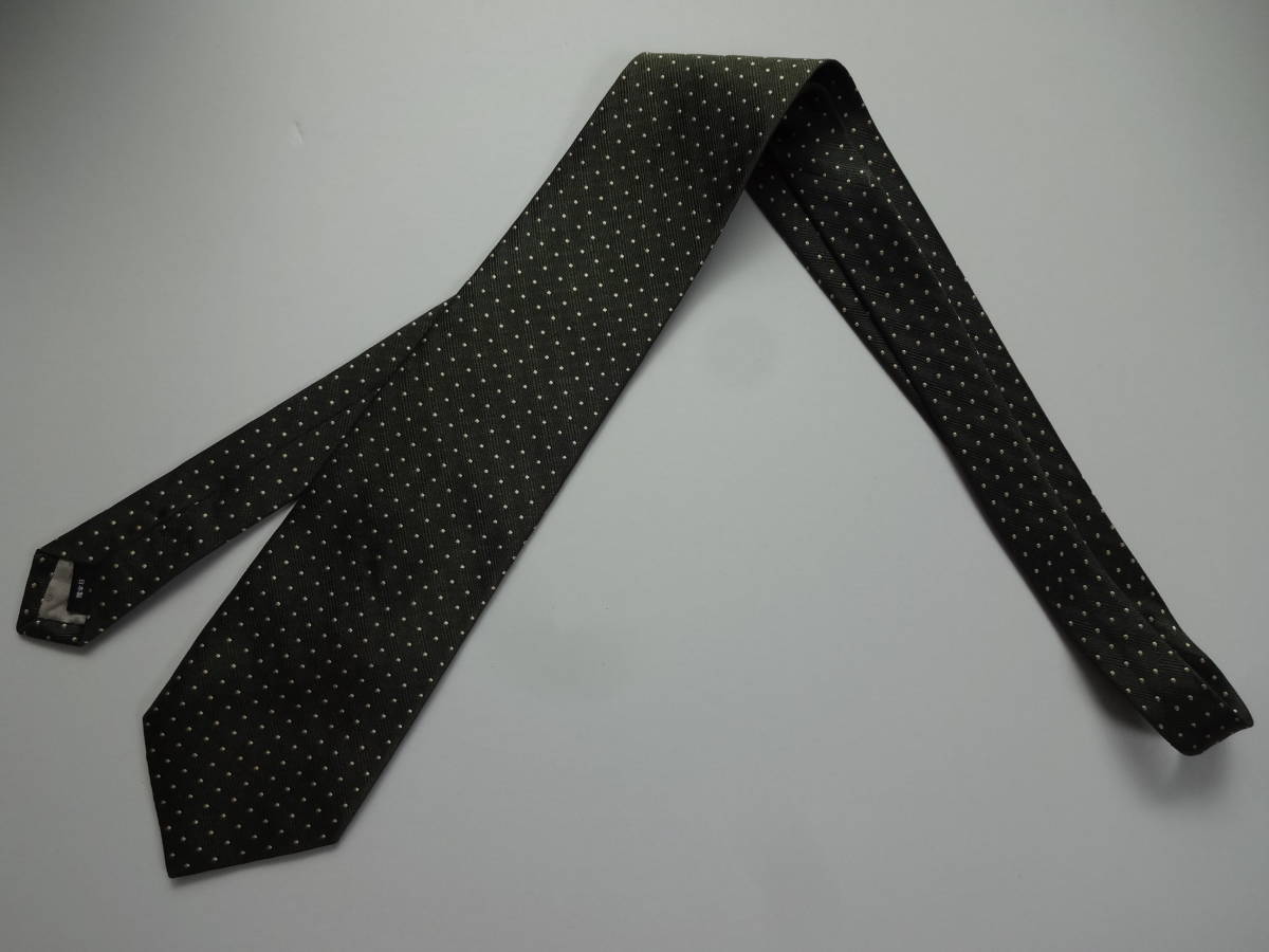 お買い得!】 YUKIHIRO 高橋幸宏 ネクタイ 黒緑/黄ドット TIE THE