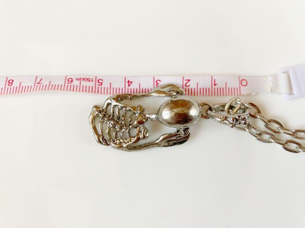  with translation Skull necklace Vintage accessory skull skeleton pendant top lock punk Rock pendant vintage accessory G