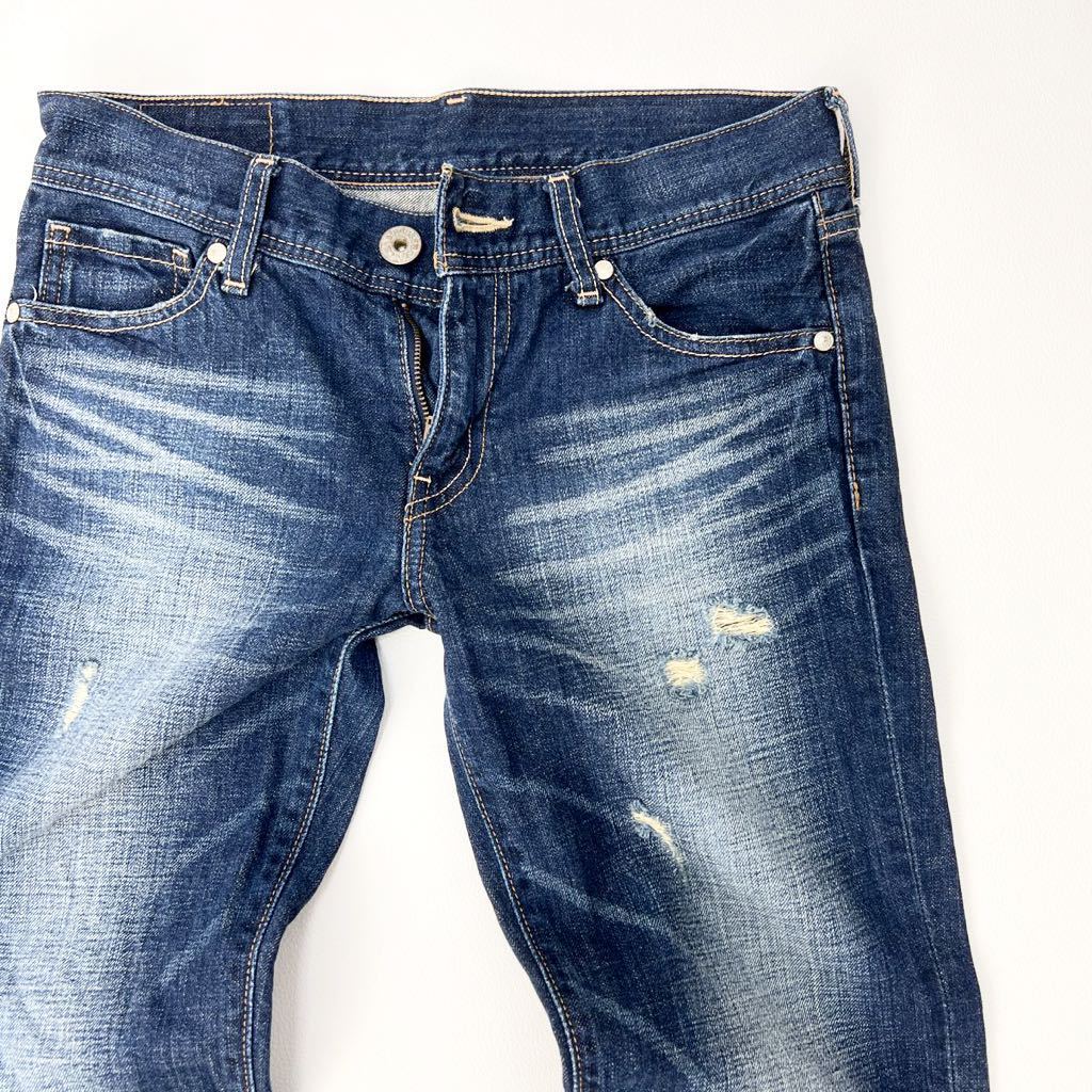  Levi's * LEVIS SC535-0001 strut jeans Denim pants stretch less lady's 27 damage processing color .. excellent *#Ja3796