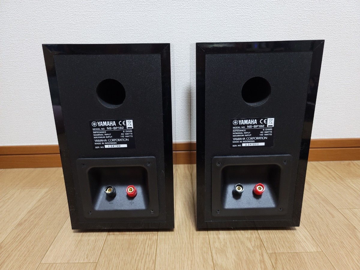 YAMAHA NS-BP182(PB) ピアノブラック 2本1ペア