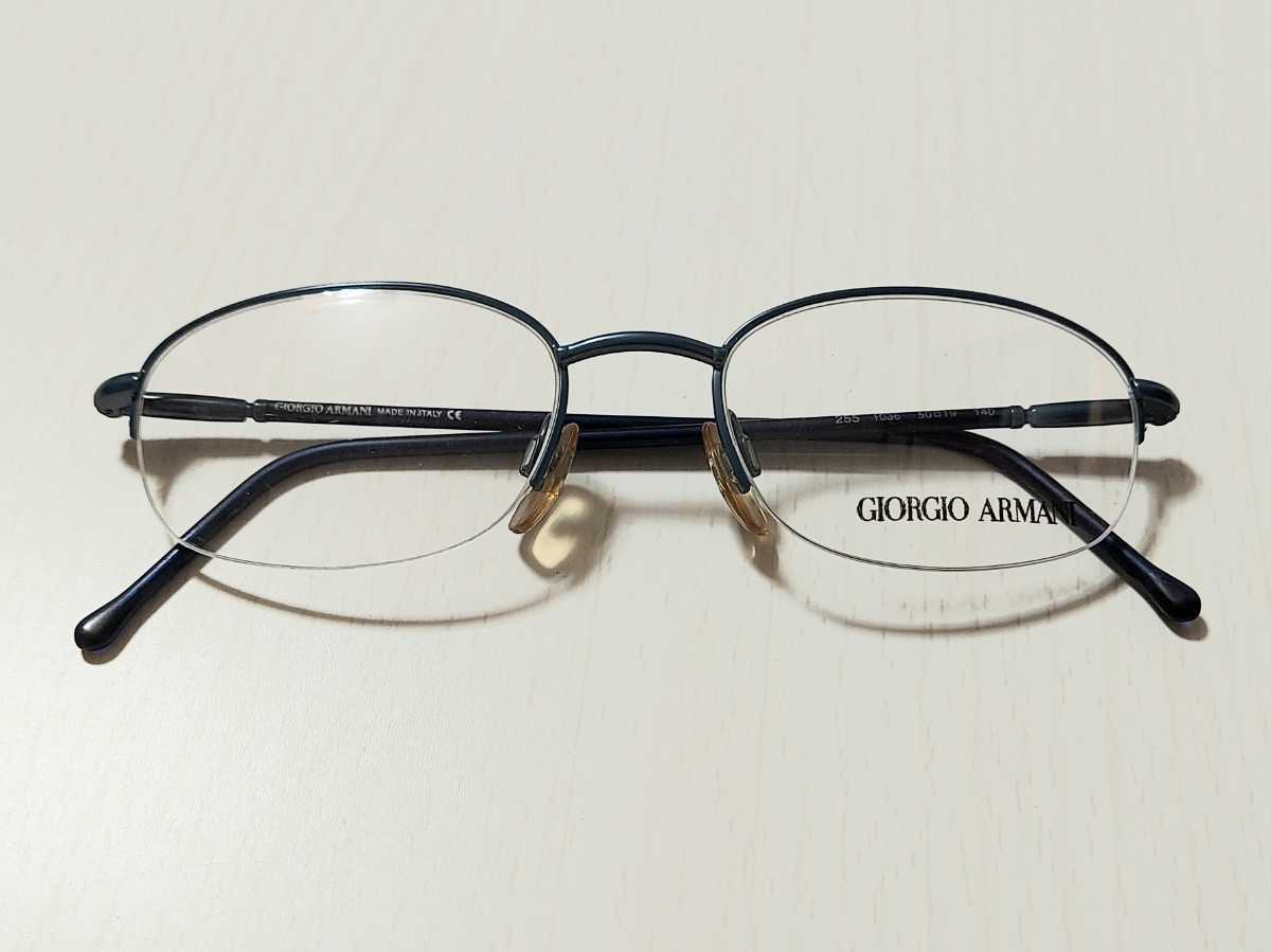 新品 GIORGIO ARMANI　ジョルジオ・アルマーニ　イタリア製　メガネ　眼鏡　ブランド　高級感　オシャレ　上品　ブルー_画像3