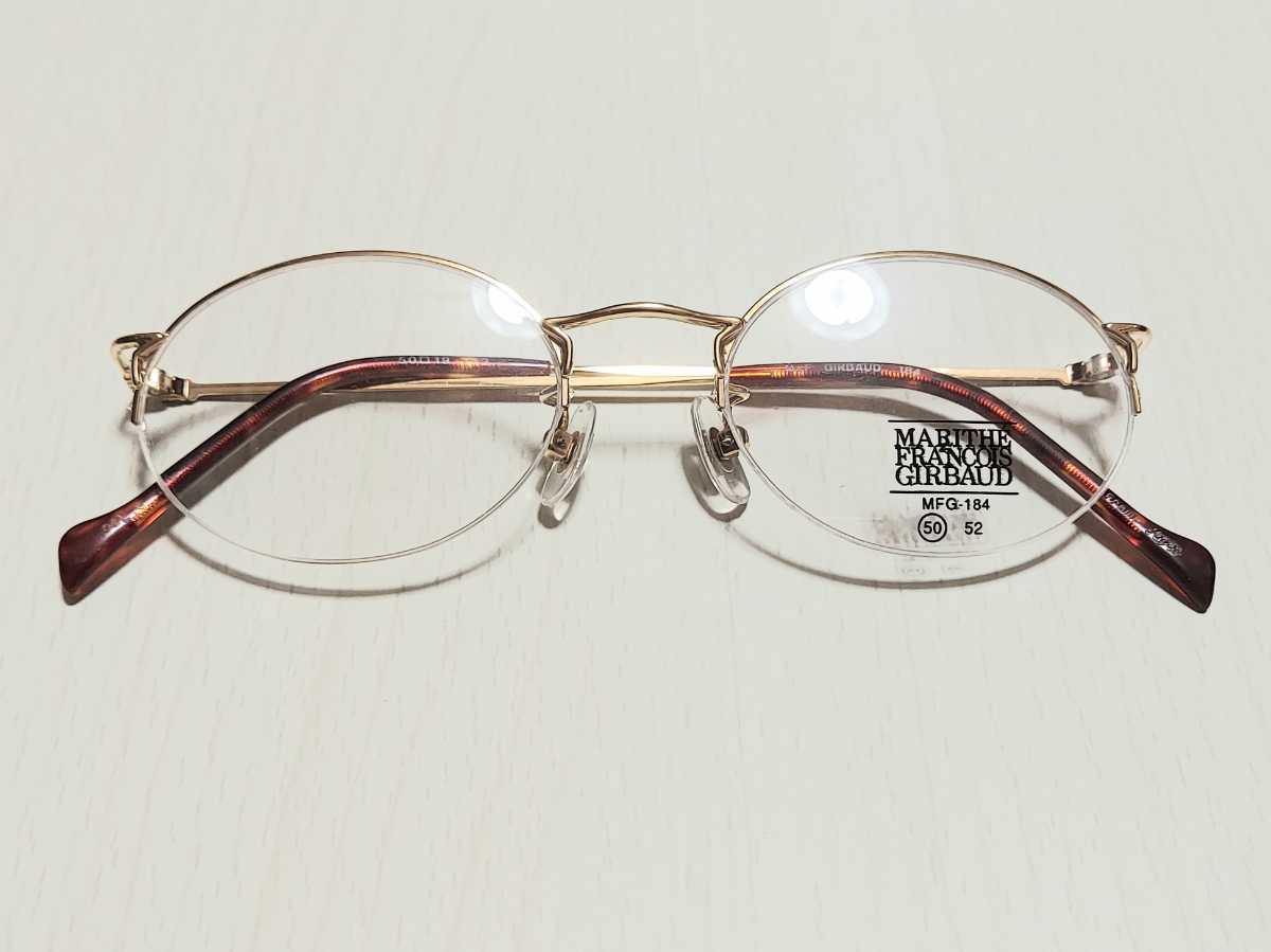 新品　マリテフランソワジルボー　日本製　メガネ　眼鏡　高級感　オシャレ　上品　ハーフリム　ゴールド　べっこう柄　綺麗_画像6