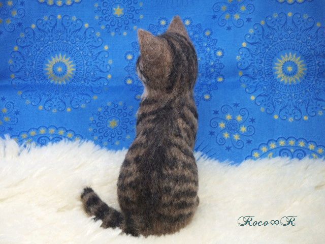 ヤフオク! - *Roco∞R*羊毛フェルト☆キジトラの子猫☆猫 ネコ ハ...