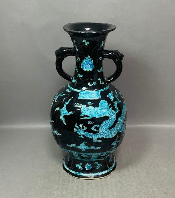 豊富な定番 ヤフオク! - 龍絵瓶 大明萬暦年製 (亮210618) (中国古