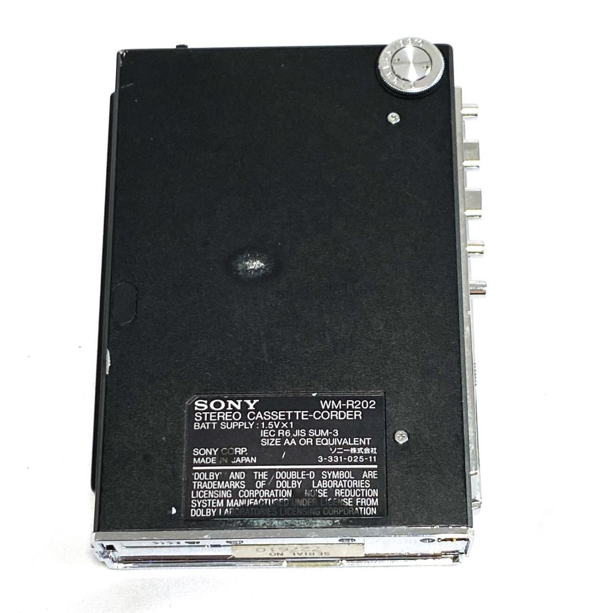 動作未確認】SONY WALKMAN WM-R202 ソニー レコーディング