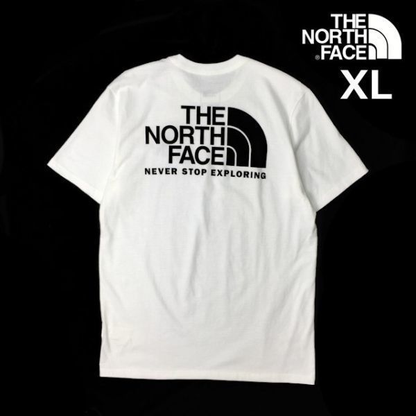 1円～!売切!【正規新品】THE NORTH FACE SHORT SLEEVE THRWBACK TEE 半袖 Tシャツ US限定 ハーフドームロゴ 男女兼用 登山(XL)白 180902-13_画像3