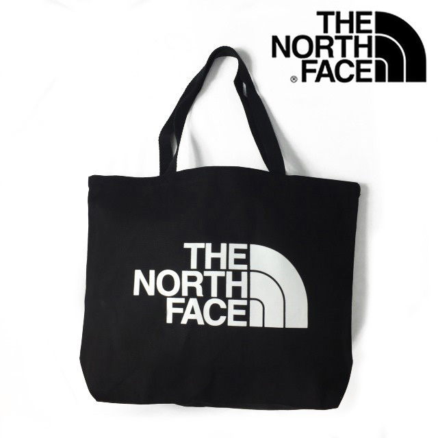 1円～!売切!【正規新品】THE NORTH FACE トートバック エコバック US限定 軽量 通勤 通学 手提げ 男女兼用 ハーフドームロゴ 黒 180626-6_画像1