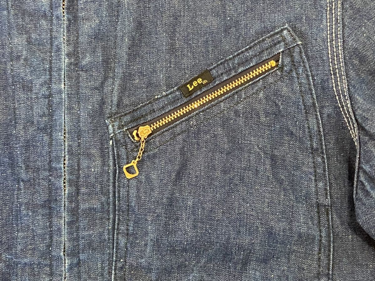 極上・真紺 60s初期 Lee 91-B 36 デニムジャケット 91B 菱形タロン ビンテージ ヴィンテージ オリジナル jelt denim リー_画像5