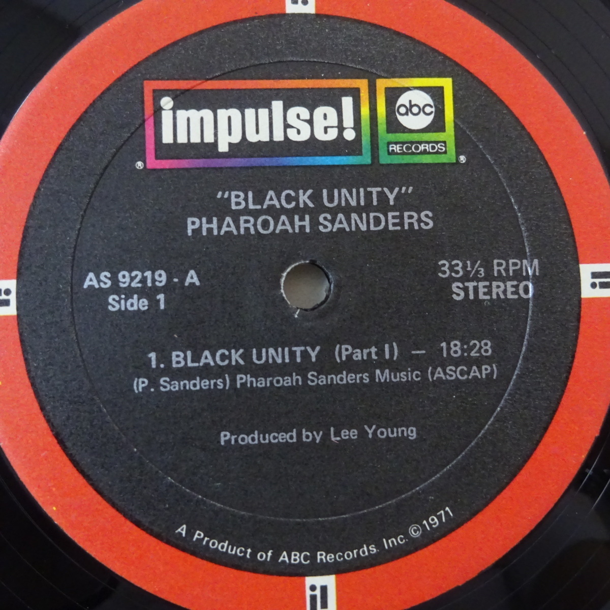 13062837;【US盤/IMPULSE/赤黒ラベル】Pharoah Sanders / Black Unity_画像3