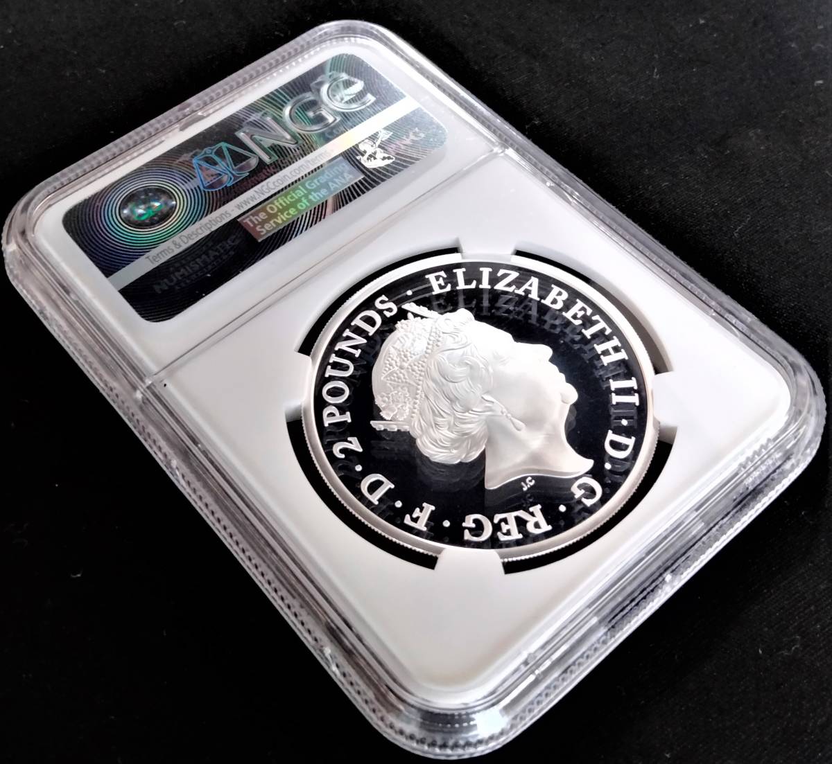 タイムセール‼︎】2015年 イギリス ブリタニア 銀貨 NGC エリザベス女王-