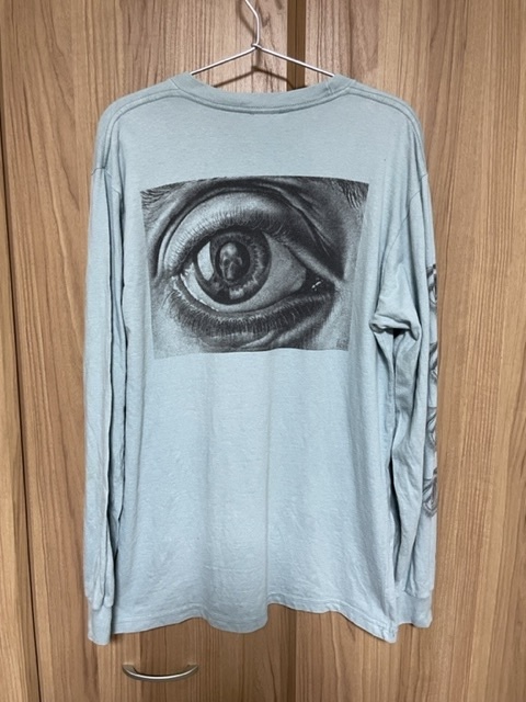 Supreme M. C. Escher Eye L/S TEE Mサイズ Dusty Slate ロンT 長袖 Tシャツ エッシャー_画像2