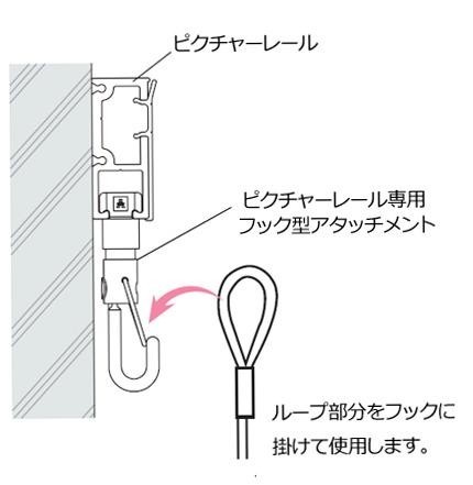 ARAKAWA　ピクチャーハンガーセット(ループワイヤーΦ.1.5×1m＆フックセット)　BS-20RP・1510ループ×2セット_画像4