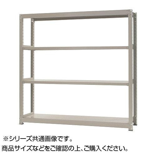 中量ラック　耐荷重500kgタイプ　単体　間口1800×奥行600×高さ2100mm　4段　ニューアイボリー