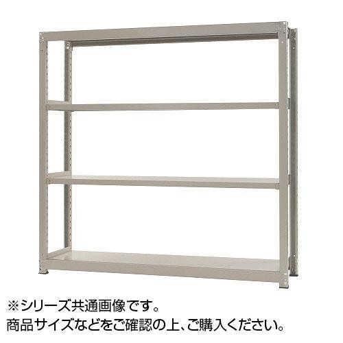 中量ラック　耐荷重300kgタイプ　単体　間口1500×奥行750×高さ1500mm　4段　ニューアイボリー