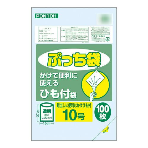 オルディ ぷっち袋10号ひも付 透明100P×120冊 20076901_画像2