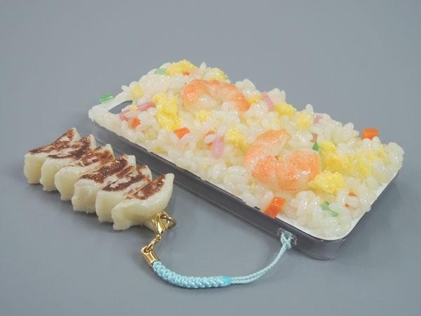 日本職人が作る 食品サンプルiPhone5ケース　焼きめし ストラップ付き IP-223_画像2