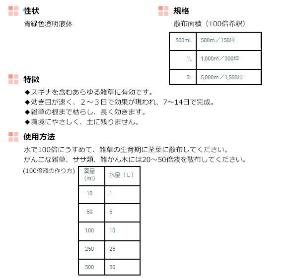 ハート　はやわざ　除草剤　500ml×20個_画像4