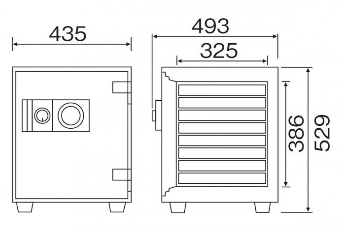  diamond safe home use fire-proof safe dial lock ( dial type ) D52-8