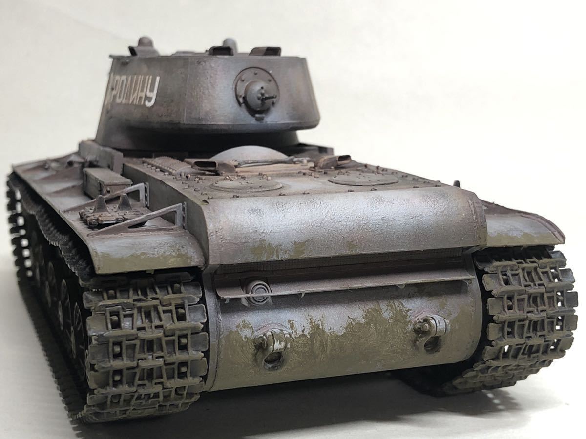 超激安国産トランペッター 1/35 KV-1 重戦車 戦車模型　完成品プラモデル 完成品