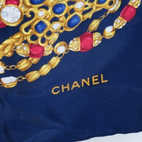 75523CHANEL シャネル 極美品 チェーン柄 カラーストーン柄 75523CHANEL シャネル 極美品 チェーン柄 カラーストーン柄
