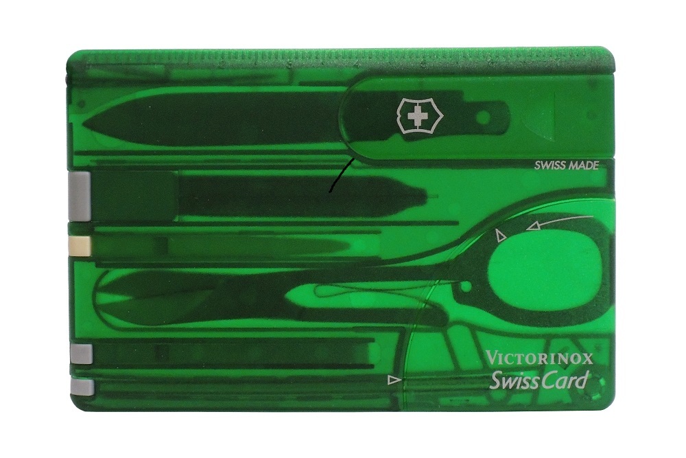 Victorinox Swiss Card No.07144.T4GN половина прозрачный зеленый 