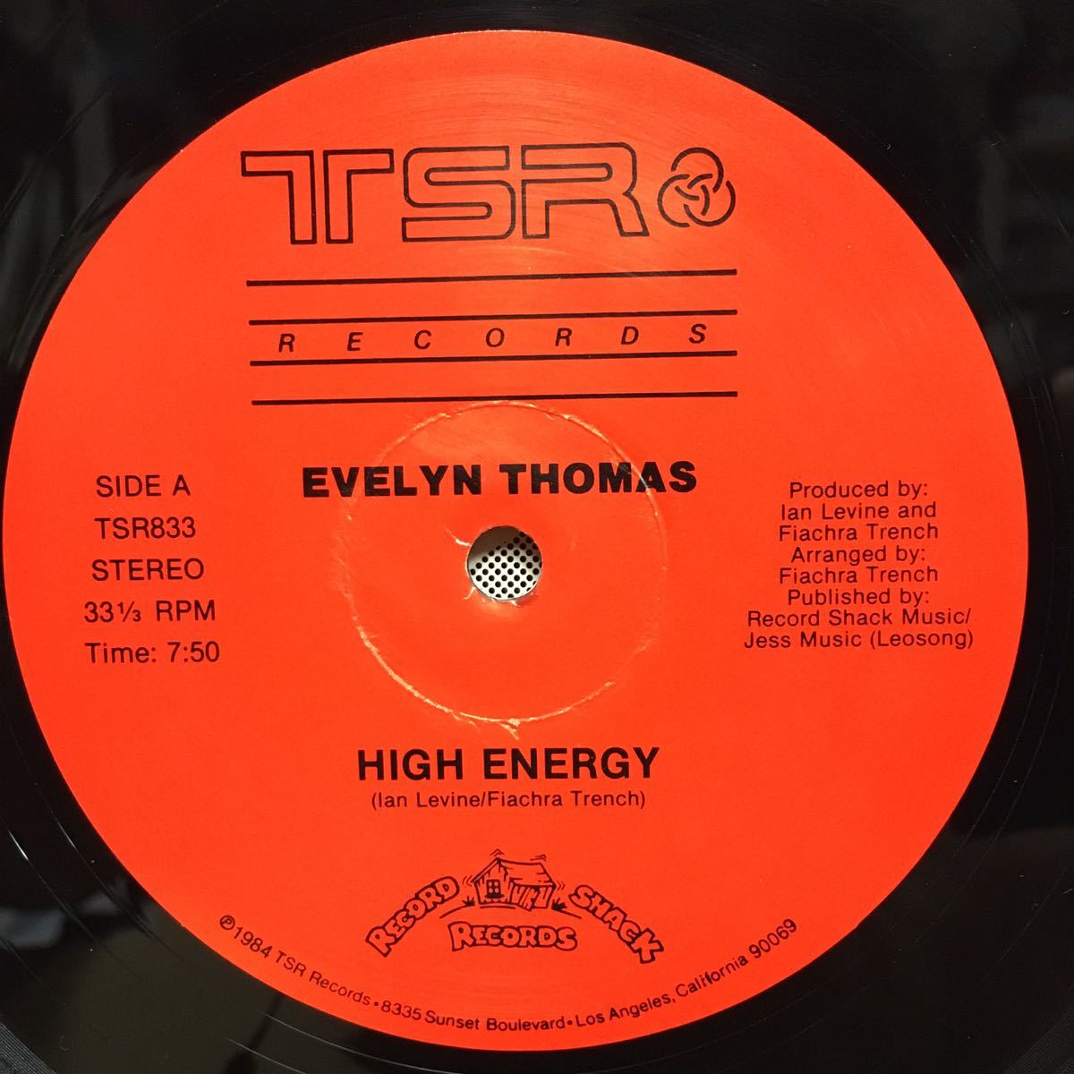 12' US盤　EVELYN THOMAS / HIGH ENERGY_画像3