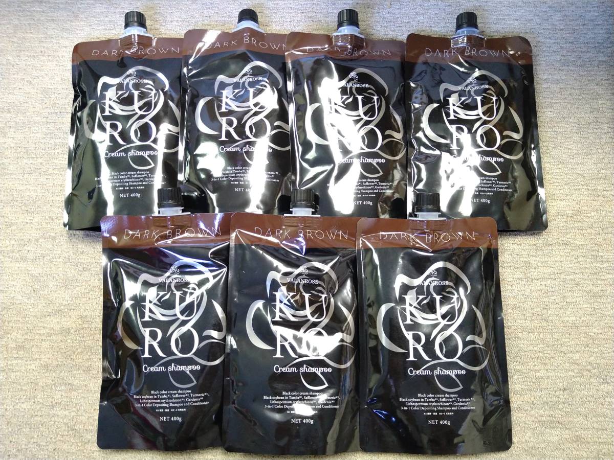 1A◇未開封品◇バランローズ KUROクリームシャンプー ダークブラウン
