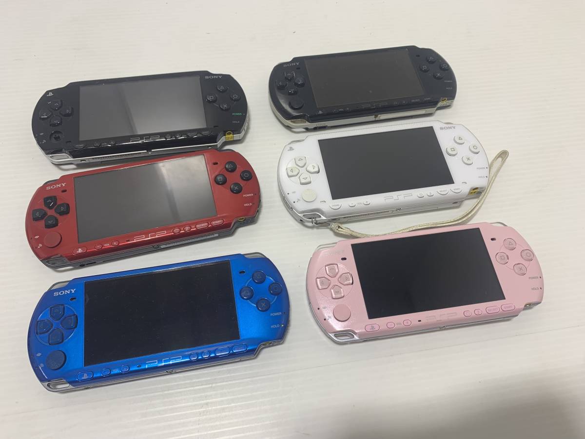 2802☆SONY PSP 本体 6台まとめ売り PSP-3000/PSP-1000【写真追加あり