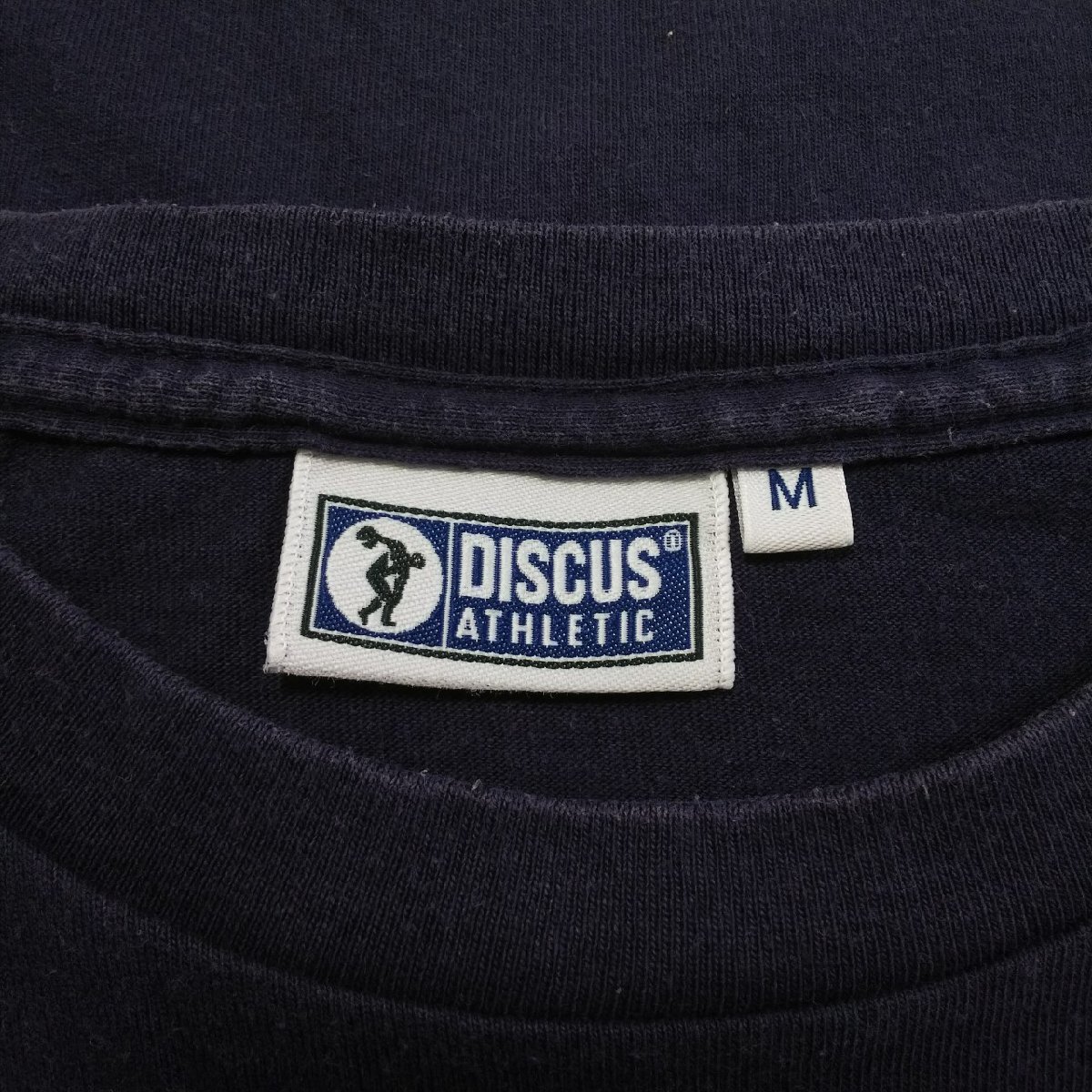 (^w^)b ディスカス アスレチック 半袖 Tシャツ トップス ネイビー DISCUS ATHLETIC 無地 ポケット シンプル おしゃれ カジュアル メンズ M_画像8