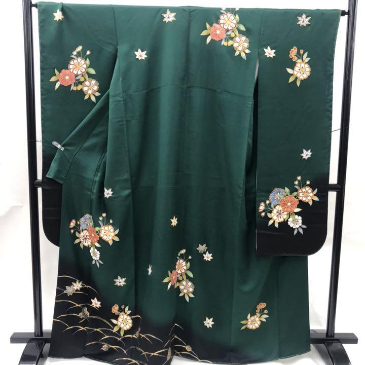 ❤日本正規取扱商品❤ BY 2157 未使用品 黒留袖 蔦紋 桐 金駒刺繍 螺鈿