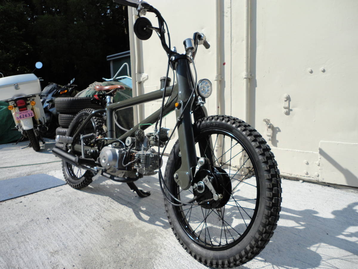 BMXカブ 本田純正4速セル付エンジン50cc ウレタン2液オリーブ BMXカブ 本田純正4速セル付エンジン50cc ウレタン2液オリーブ