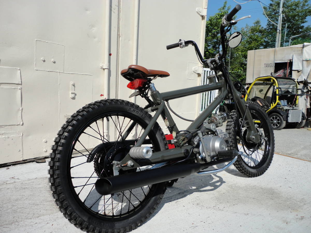 BMXカブ 本田純正4速セル付エンジン50cc ウレタン2液オリーブ BMXカブ 本田純正4速セル付エンジン50cc ウレタン2液オリーブ