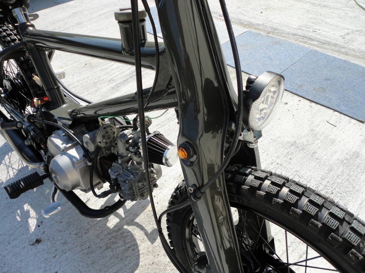 BMXカブ 本田純正4速セル付エンジン50cc ウレタン2液オリーブ BMXカブ 本田純正4速セル付エンジン50cc ウレタン2液オリーブ