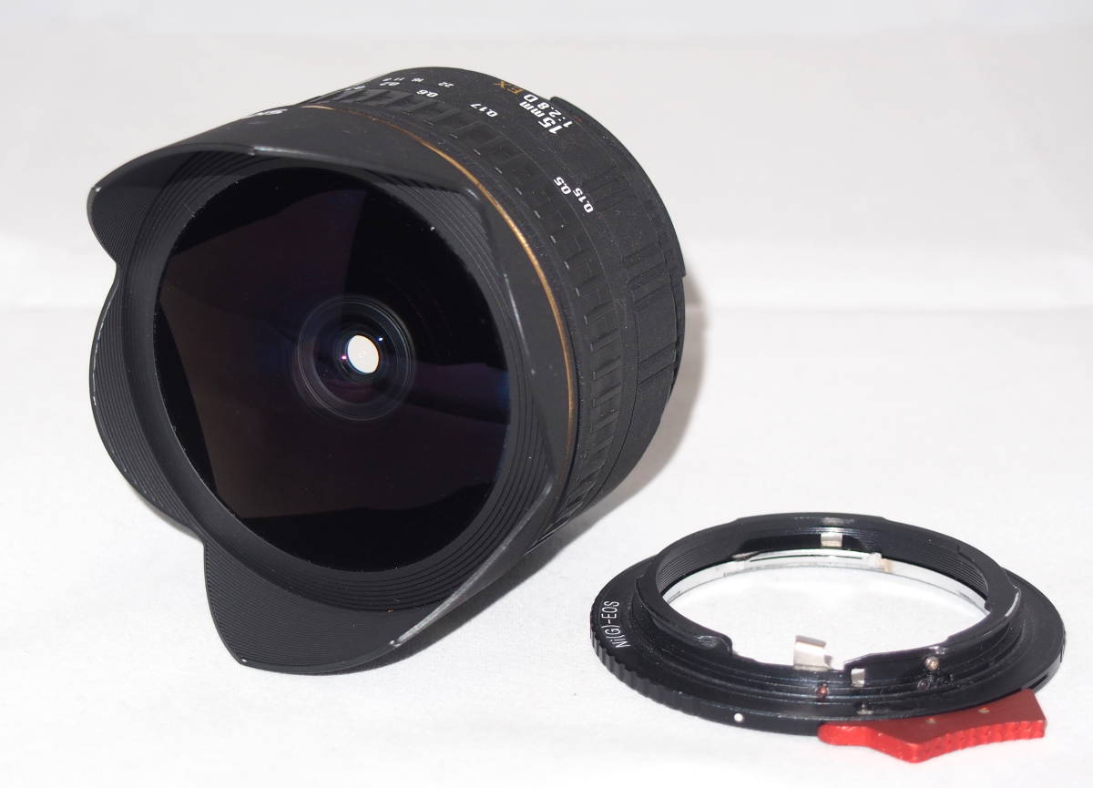 ☆良品☆ シグマ SIGMA 15mm 1:2.8D EX FISHEYE 180° Nikon 用 EF
