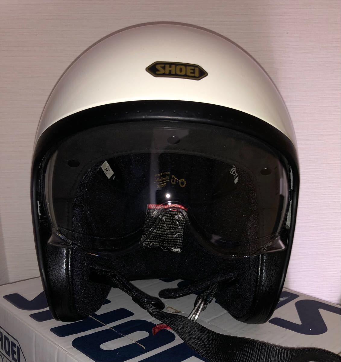 当店限定販売】 SHOEI JO オフホワイト Mサイズ - ジェットヘルメット 