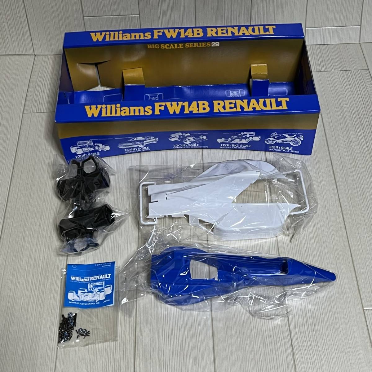 TAMIYA(タミヤ) ☆ 1/12 ビッグスケールシリーズ Williams(ウイリアムズ)FW14B RENAULT(ルノー) / 未組立(個人保管品) 外箱難あり_画像3