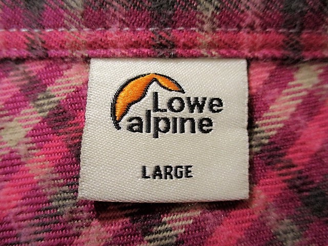 ★Lowe alpine ロウアルパイン★LFW11032 長袖 フランネル チェックBDシャツ レディース:L_画像9