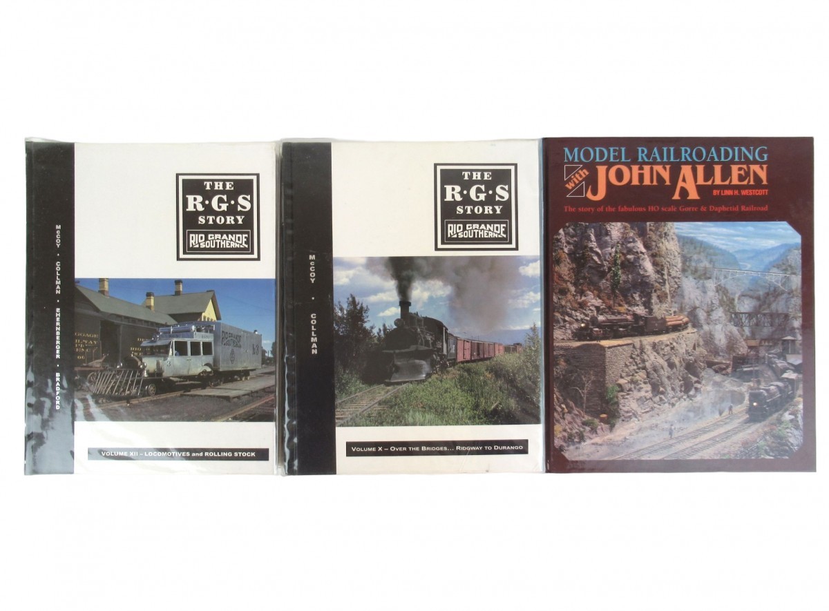 まとめ 鉄道洋書 3点 機関車 『MODEL RAILROADING with JOKN ALLEN』『 THE RGS STORY Vol. X 』『THE RGS STORY Vol. XII』0523-002_画像1