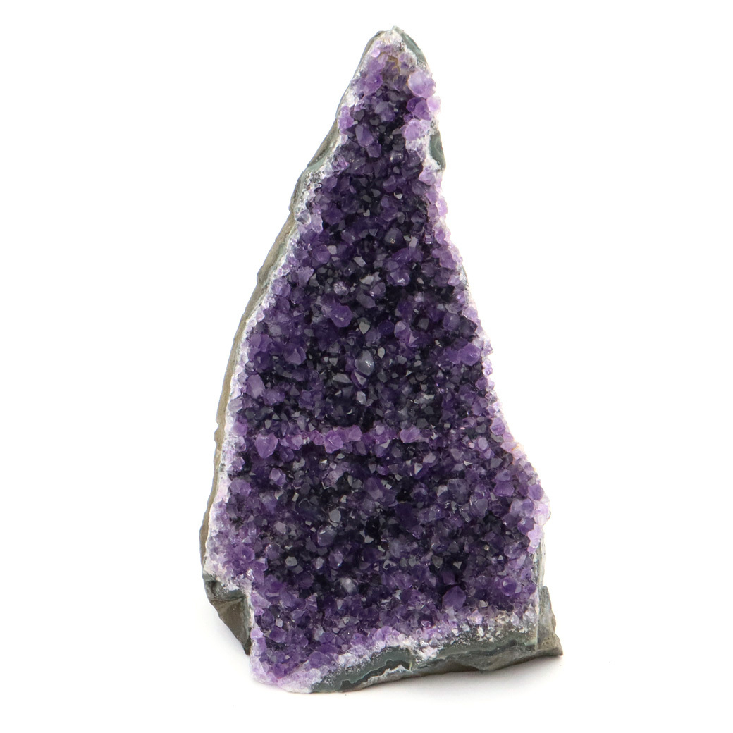 【第1位獲得！】 385g 原石 置き物 紫水晶 AAA+ 底切り クラスター アメジスト ウルグアイ産 誕生石 2月 1点物 天然石 原石