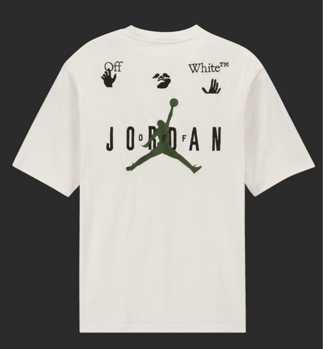 エアジョーダン オフホワイト ショートスリーブ Tシャツ ホワイト